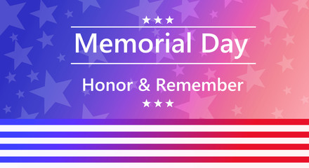 stock vector memorial day background vector illustration
