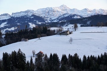 schwellbrunn dorf im Appenzell in der Schweiz - 267910317