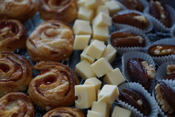 Blätterteig Gebäck mit Käse