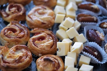 Blätterteig Gebäck mit Käse