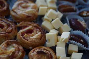 Blätterteig Gebäck mit Käse