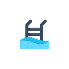 swimming pool icon vector illustration