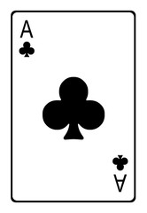 トランプのクラブのエース