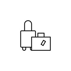 luggage, baggage icon vector illustration