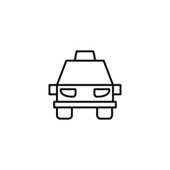 taxi car, cab icon vector illustration