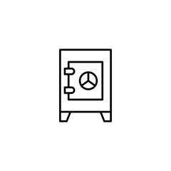 safe cabinet icon vector illustration