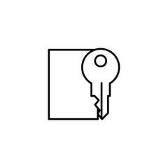 key card icon vector illustration