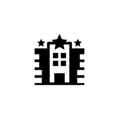 hotel building icon vector illustration