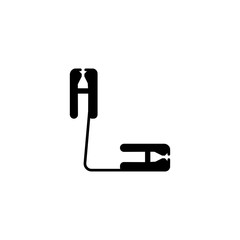 battery jumper cable icon vector illustration