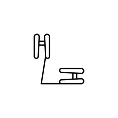 battery jumper cable icon vector illustration