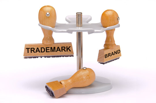 Trademark And Brand Printed On Rubber Stamp