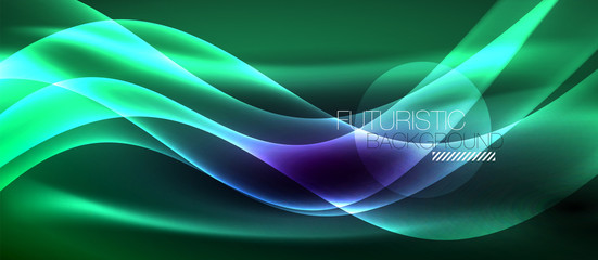 Neon light waves