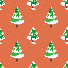 Christmas and New Year seamless pattern design. For packaging design, design of cards, gifts, posters in a modern style.
