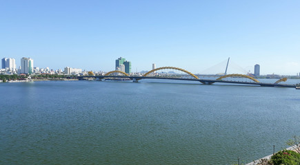 Naklejka premium View of Han River in Da Nang ,Vietnam.