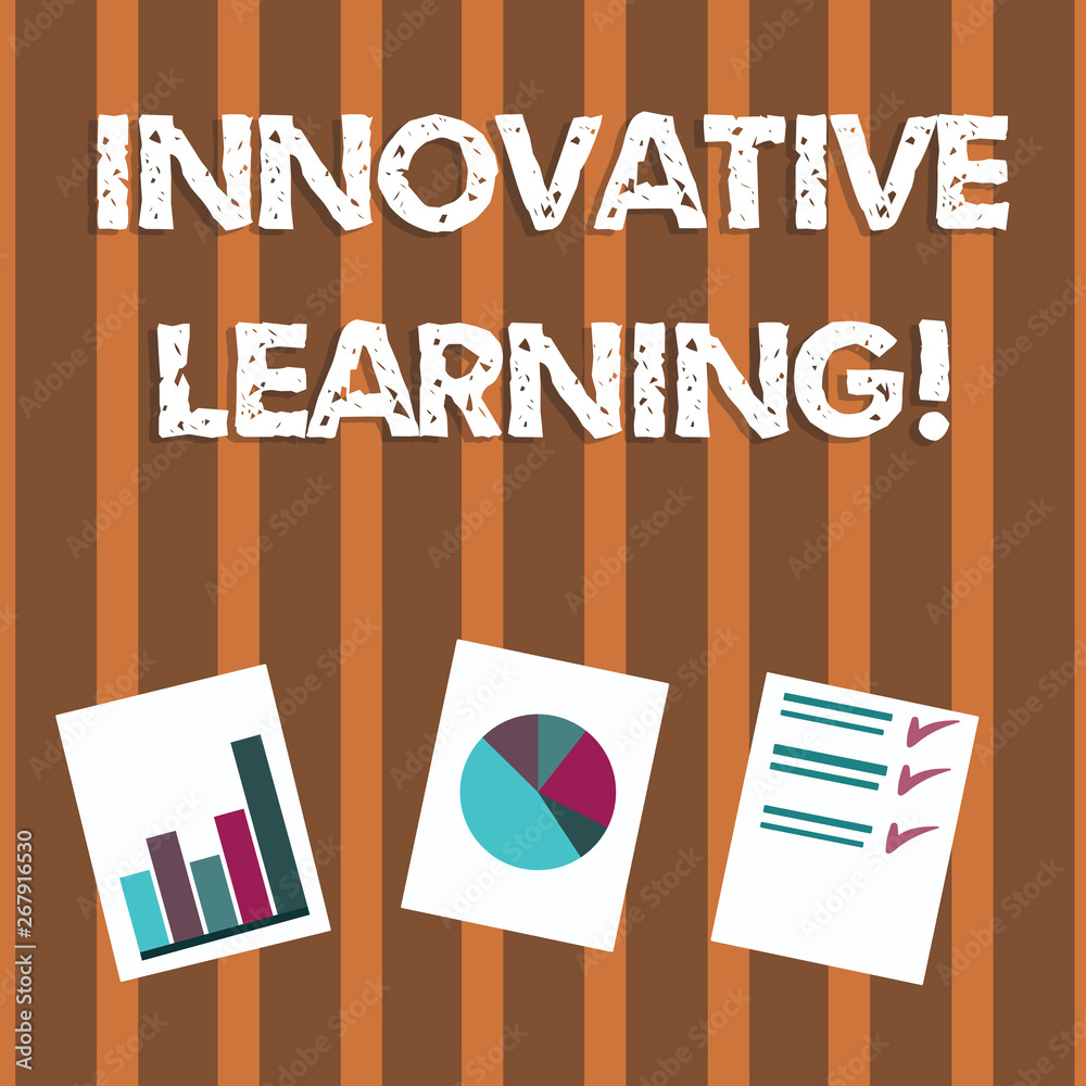 Poster text sign showing innovative learning. business photo text interdisciplinary teaching that stirs ana