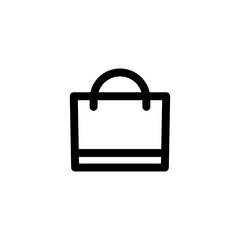 shopping bag, store icon vector illustration