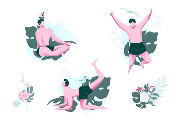 Smiling Man Character Scenes