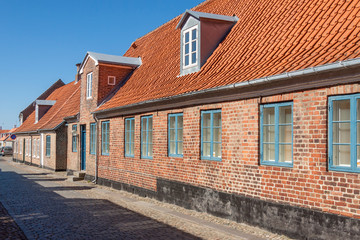 Fototapeta na wymiar Ringkobing old beauty town in Denmark.