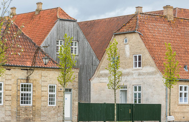 Old house in Christiansfeld, Denmark.