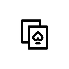 play card, gambling icon vector illustration