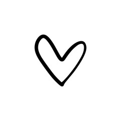 Favorite like isolated minimal heart icon. Heart line vector icon for websites and mobile stories. Good for logos