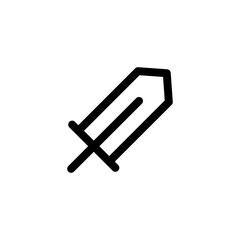 sword, weapon icon vector illustration