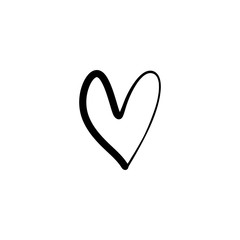Favorite like isolated minimal heart icon. Heart line vector icon for websites and mobile stories. Good for logos