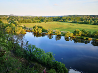 panoramic view over the valley of the Ruhr