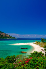 peopie relexing on the beach at Koh Lipe ,Thailand, in March 26, 2019