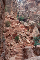 Close up of stone staircase