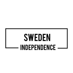 Happy Sweden independence Day Vector Template Design Illustration