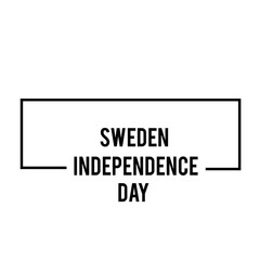 Happy Sweden independence Day Vector Template Design Illustration