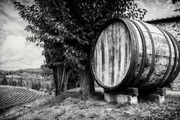 Giant Wine Barrel in Tuscany