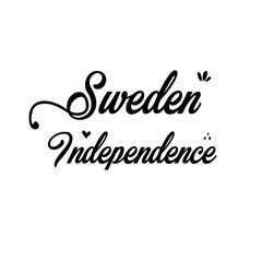 Happy Sweden independence Day Vector Template Design Illustration
