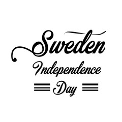 Happy Sweden independence Day Vector Template Design Illustration