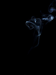 smoke on black background  smoke movement