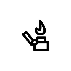 lighter, fire icon vector illustration