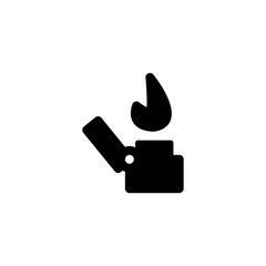 lighter, fire icon vector illustration