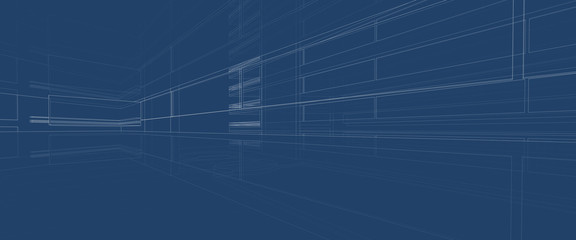 Banner background, Modern urban architecture abstract background design. Architecture building 3d illustration, Abstract Architecture Background.