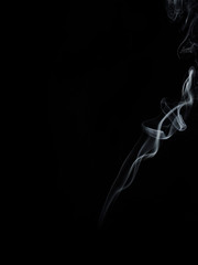 smoke on black background  smoke movement