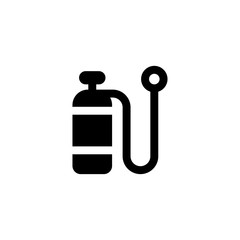 oxygen tank, scuba tank icon vector illustration