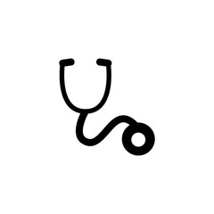 stethoscope, doctor icon vector illustration