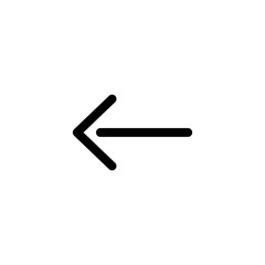 Obraz premium arrow back backward icon vector illustration