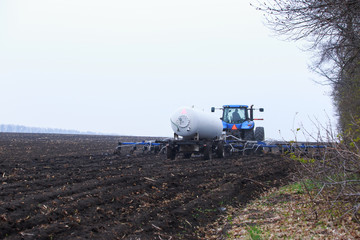 Tractor on the field