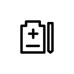 health report icon vector illustration