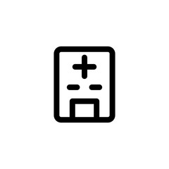 hospital building icon vector illustration