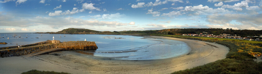 Braye Beach on Alderney, Channel Islands , UK