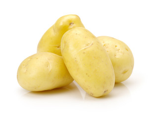 New potato isolated on white background 