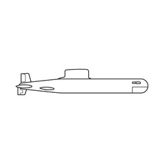 Vector illustration of boat and navy icon. Collection of boat and deep   stock vector illustration.