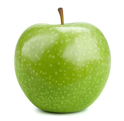 Green apples isolated on white